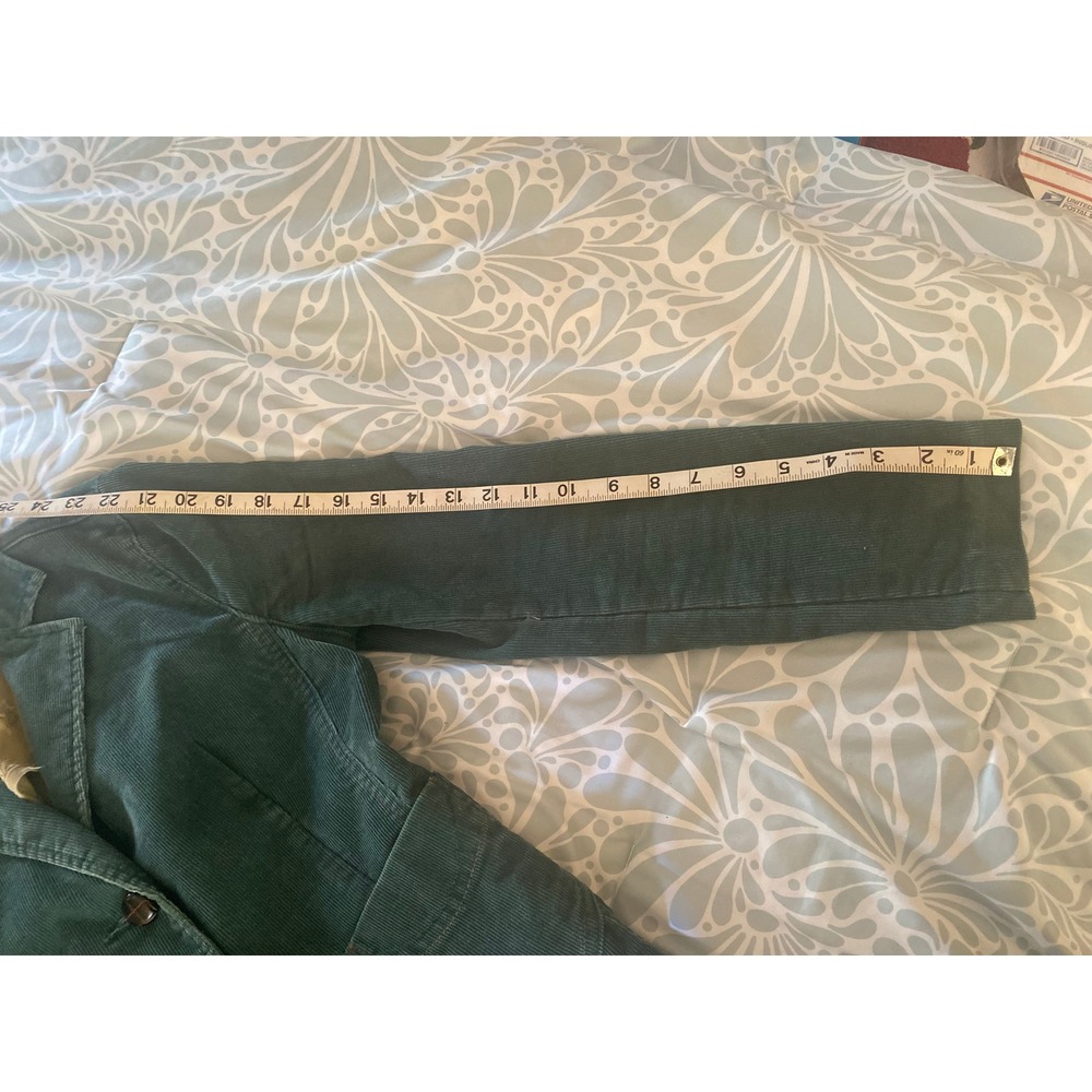 GAP Stretch Vintage Corduroy Y2K Blazer Jacket Forest Green Women's Size 1 - Picture 3 of 5